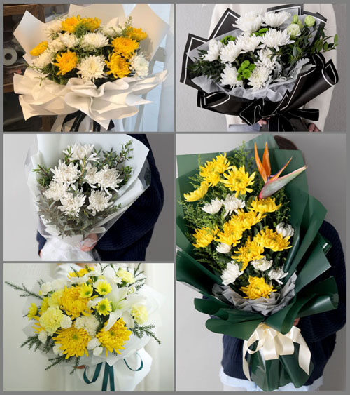 广东梅州市丰顺县丰良镇莘桥村白事花束代送